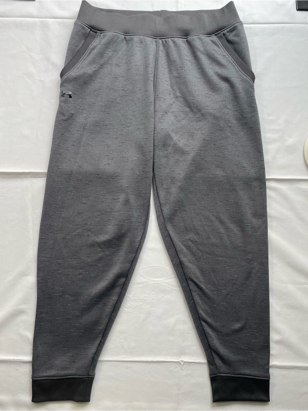 Under Armour ColdGear Gray Heathered Joggers Sweatpants Women's Size Medium